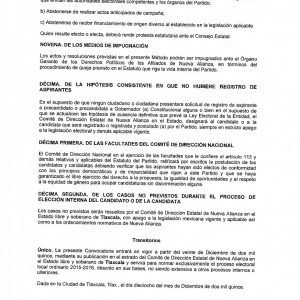 convocatoria gobernador Proceso Interno Nueva Alianza Tlax (6) convocatoria gobernador Proceso Interno Nueva Alianza Tlax (6)